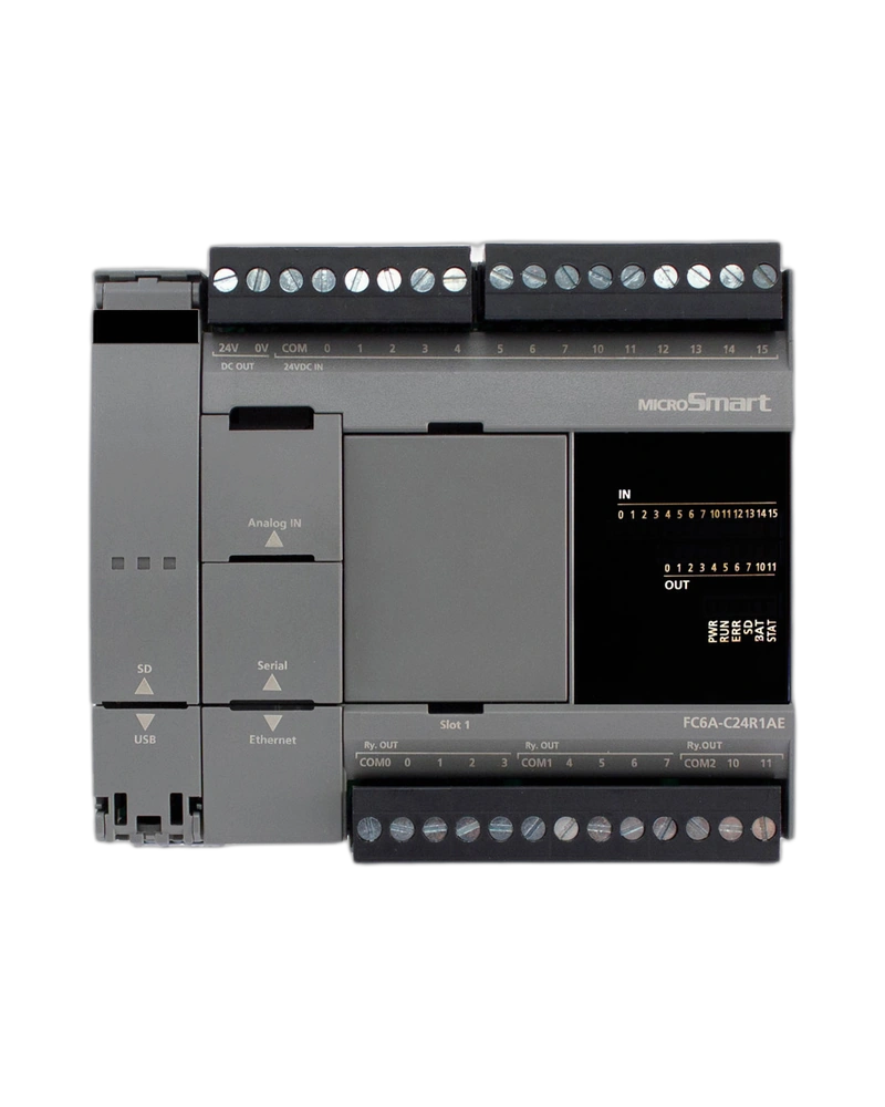 MICRO PLC FC6A-C24K1CE - 24IO CPU 24VDC Trans. Sink
