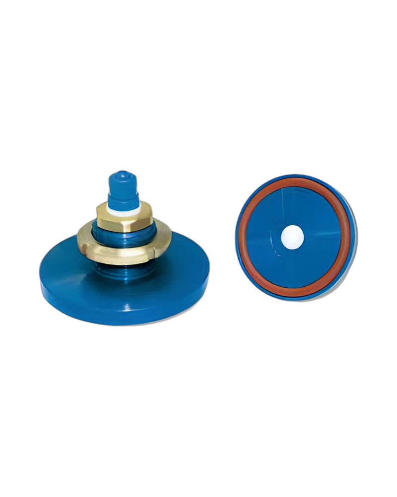 Special built-in vacuum cups with ball valve