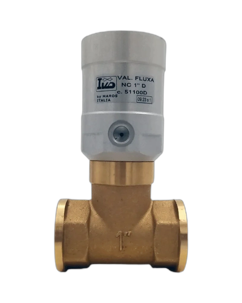 Compact streamlined 2 way valve - FLUXA D - 51112 - 1"1/2