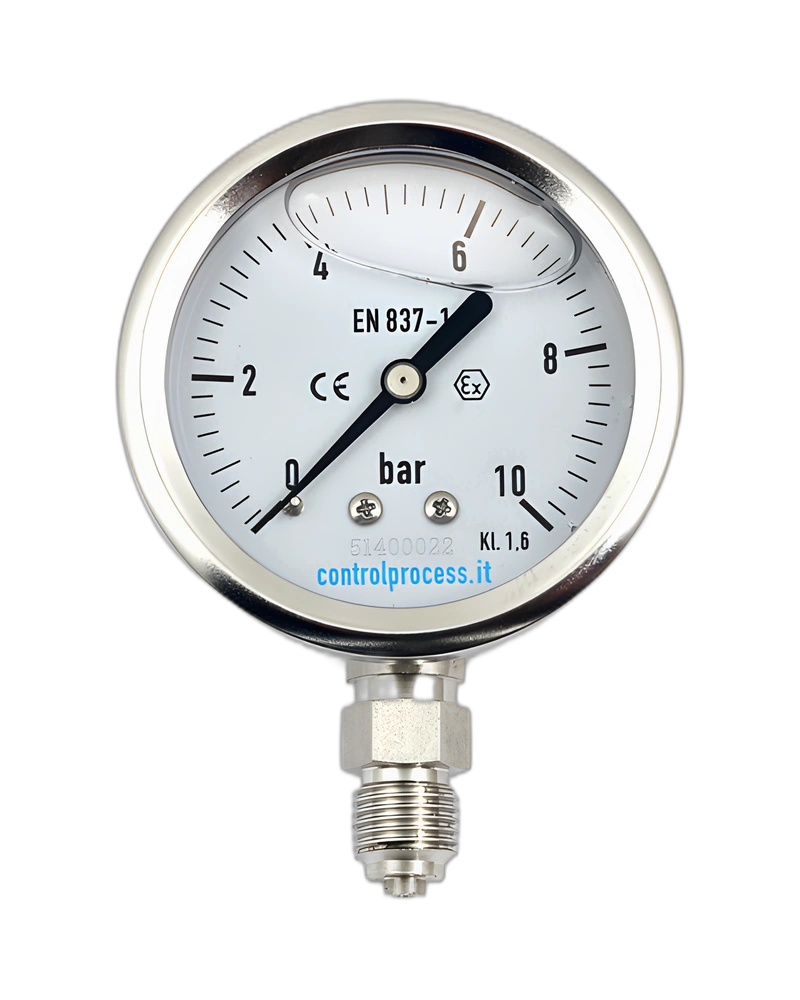 Series MTIRG ATEX Pressure Gauge whit glycerine - Pressure Gauge 63 mm ATEX