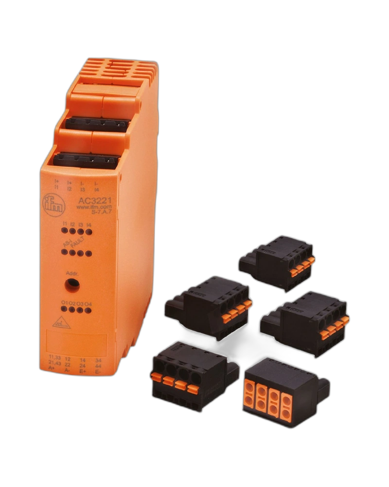 AC3221 - AS-Interface control cabinet module - SmartL25 4DI AUX 4DO R C